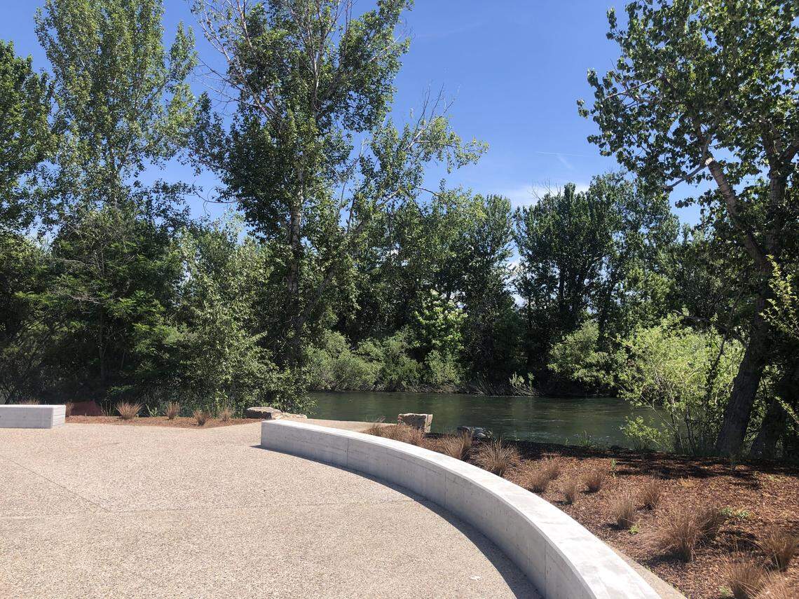 Garden City Council President Pam Beaumont said the circular seating area that includes stairs down to the Boise River will be a great place for people to sit and watch the river go by.