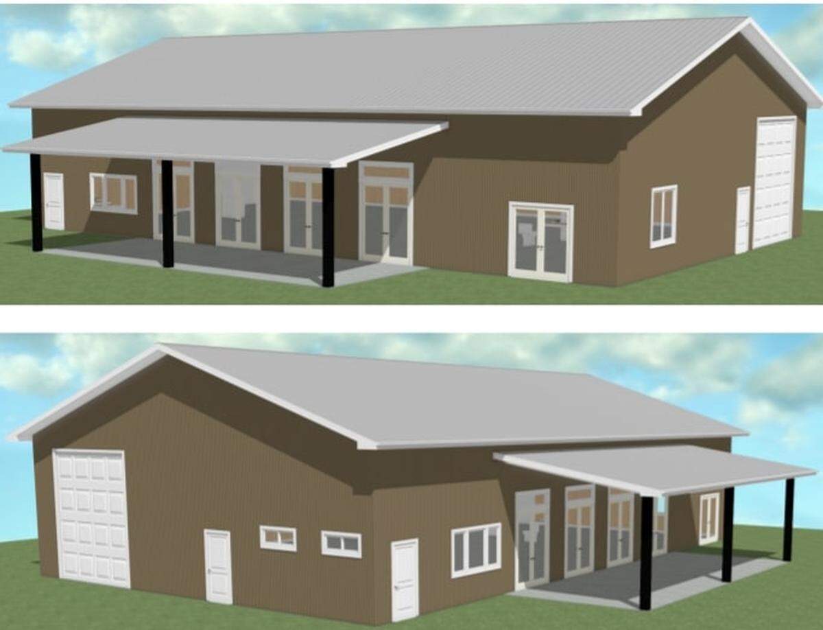A rendering of a proposed wedding center on 4303 W. Lamont Road in Boise.