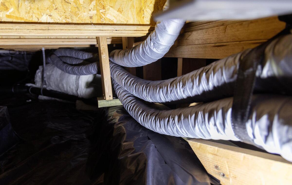 Inspectors and HVAC professionals said that ductwork in homes in Mandalay Ranch, such as these in Leslie Montgomery’s home, were installed incorrectly and were undersized.