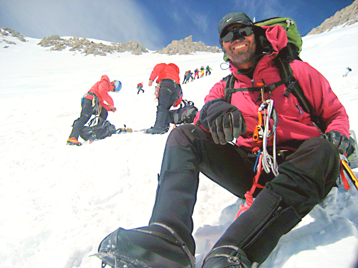 John Platt on Denali in Alaska in 2009. Platt, an avid mountaineer, died Feb. 8, 2022. He was 66.