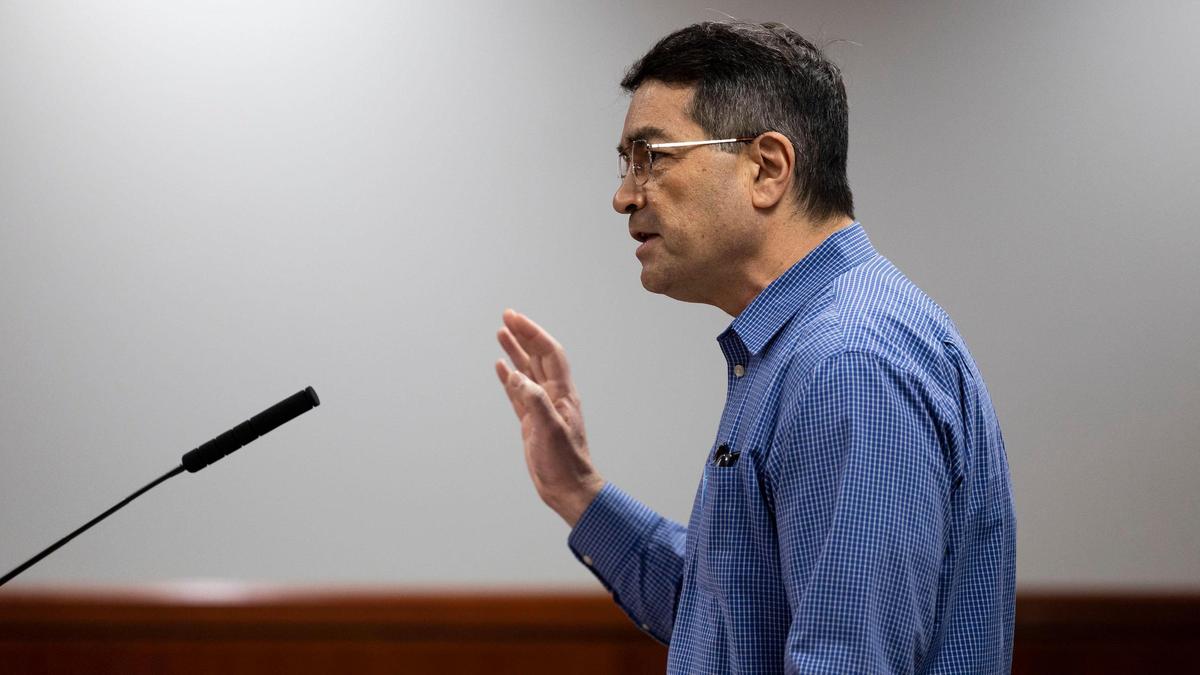 Michael Hon, representing Concerned Citizens of Meridian, addressed the Ada County Commission in March 2023 during a public hearing on placing a library district dissolution question on the November ballot for voters. The commission unanimously denied the petition after receiving over 1,000 comments, only 55 of which supported dissolution, Commissioner Rod Beck said.