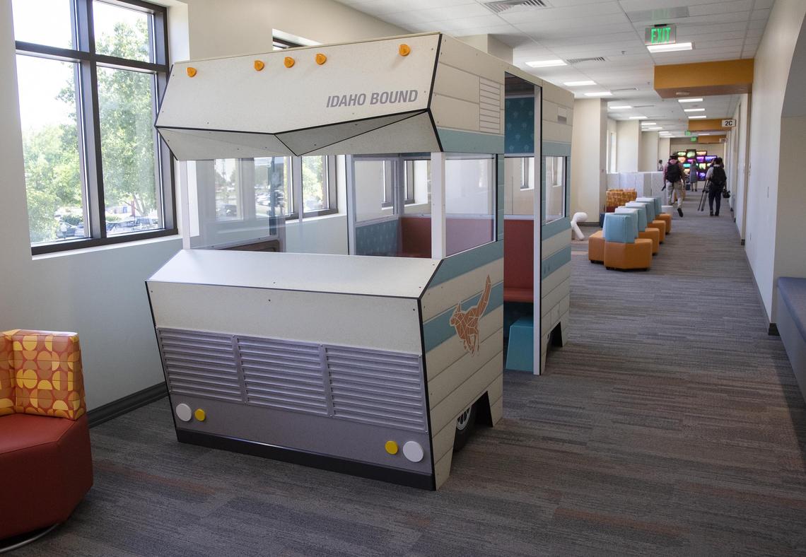 The Idaho Elks Children’s Pavilion is designed to make a child’s visit to the doctor more fun. This scaled-down version of an RV is on the second floor.