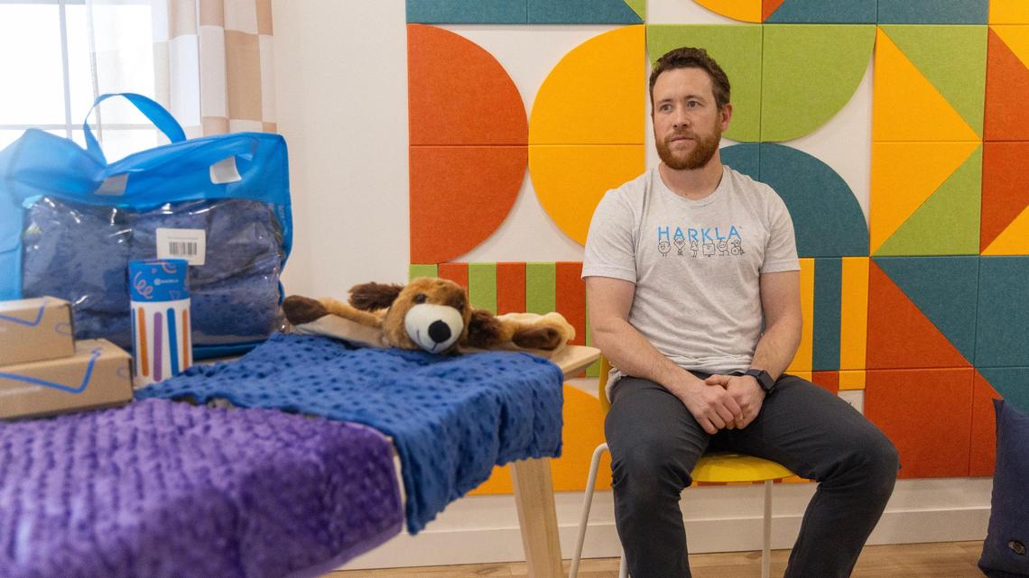Boise business owner Casey Ames founded Harkla, a company that specializes in sensory products such as swings and weighted blankets for children with special needs.