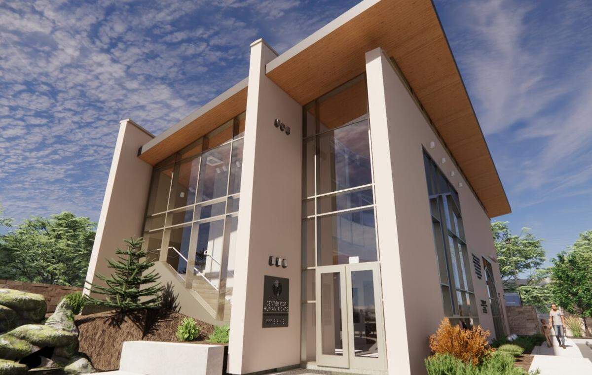 An architect’s rendering of the new Wassmuth Center for Human Rights to be located at 777 S. 8th St.