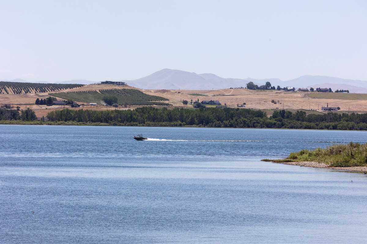 Lake Lowell in 2022. The lake is surrounded by Deer Flat Bird Reservation, a national bird refuge created by then-President Theodore Roosevelt in 1909.