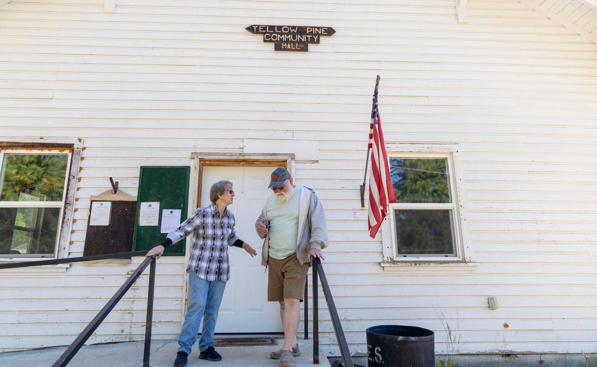 Yellow Pine residents Lynn Imel, left, and Willie Sullivan support the Stibnite Gold Project proposed by Perpetua Resources. Imel is a member of the company’s community advisory council for the mine.
