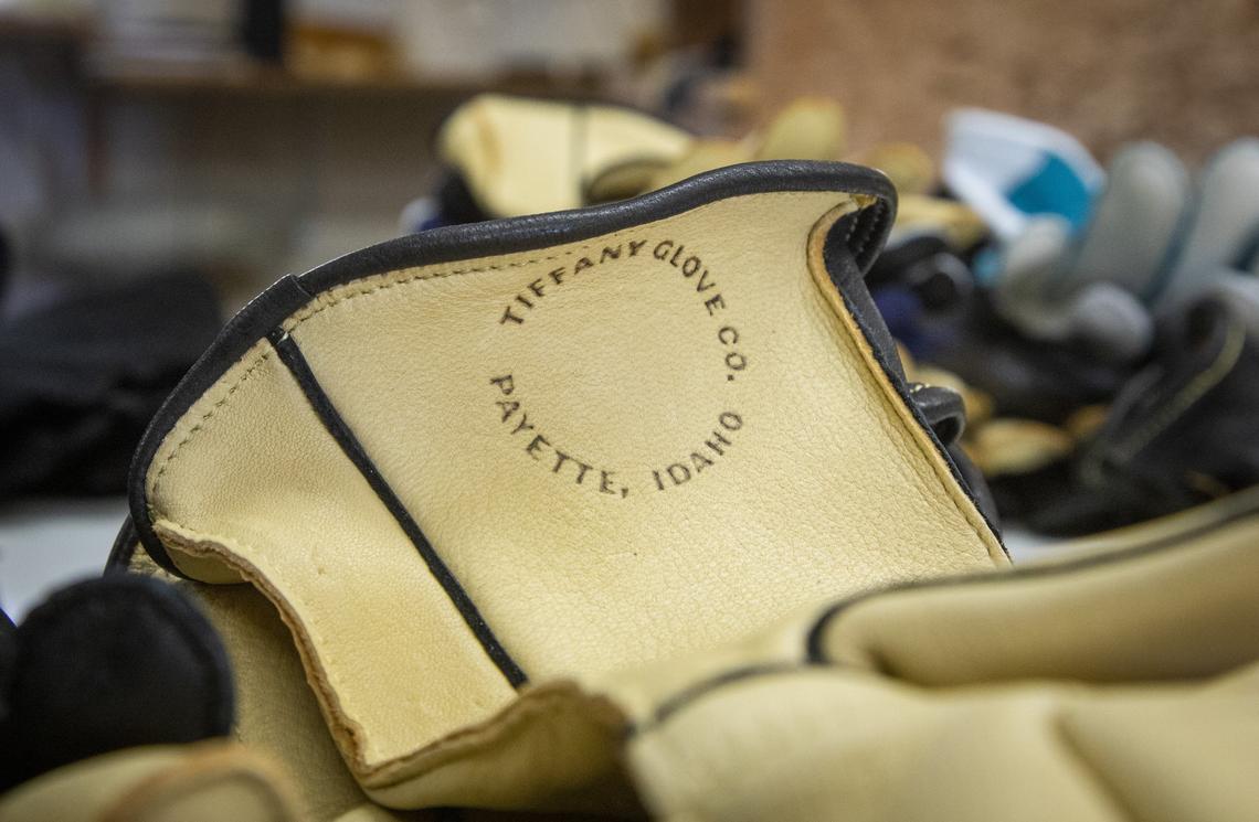 Customers might say a glove looks like a Tiffany Glove, but if it’s not stamped with their name, it won’t feel like one, says owner Bill White, who is “fussy” about the deerskin leather he uses, which makes all the difference, he says.