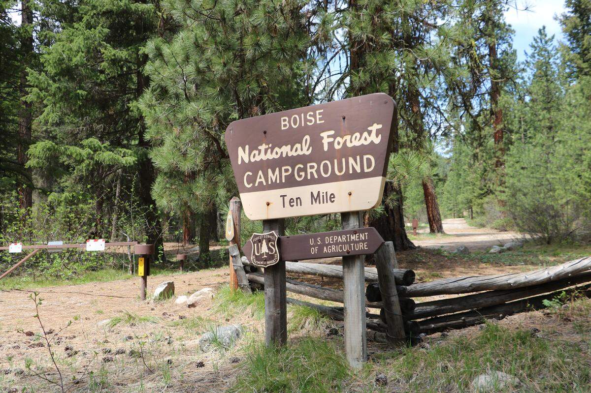 Ten Mile Campground in the Boise National Forest is one of 40 sites that will be open in time for Memorial Day weekend. Several other Idaho national forest campgrounds, as well as all State Parks and Recreation campgrounds, will remain closed.