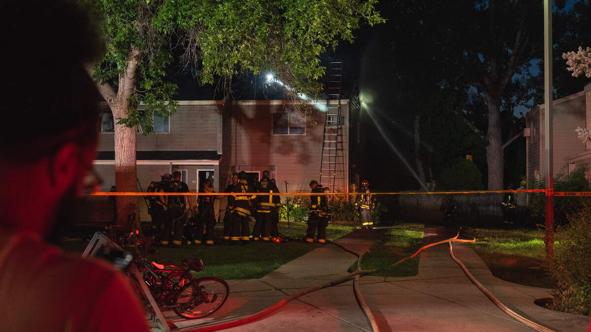 The Boise Fire Department responded to a fire Tuesday night at The Greenbriar apartment complex in Boise.
