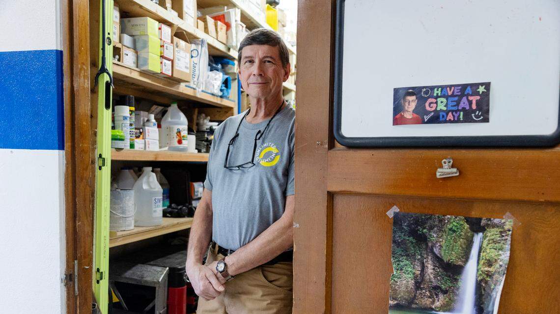 Steve Bortz se encarga del mantenimiento en Valley View.