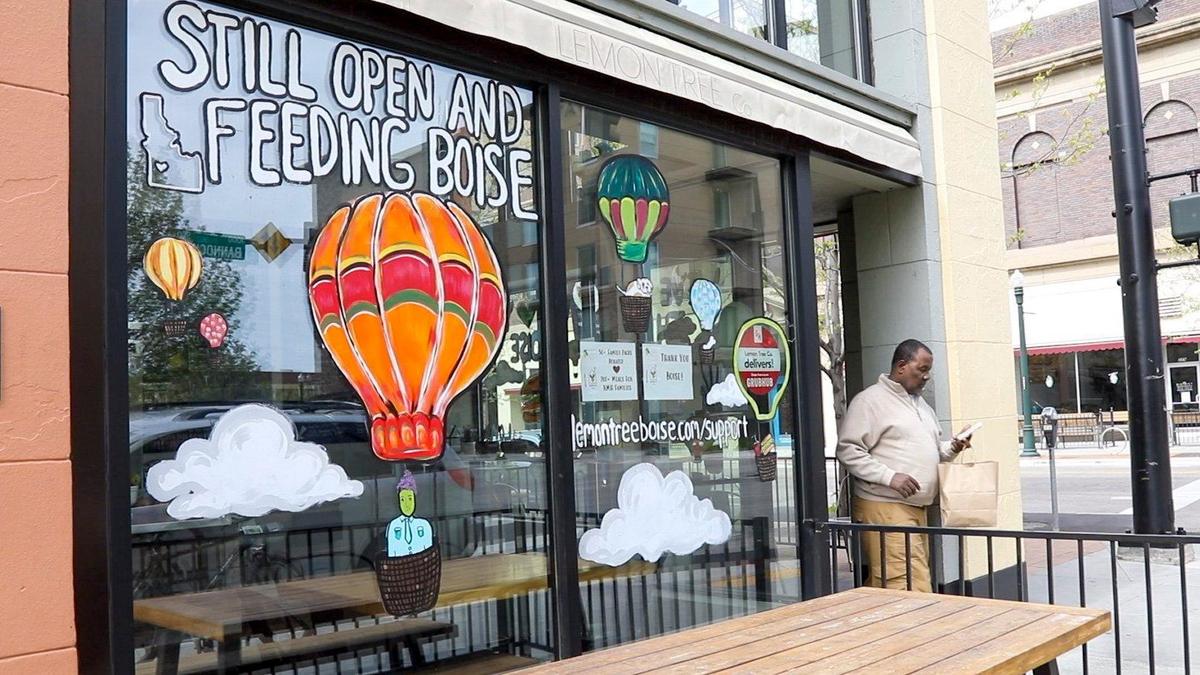 Lemon Tree Co. sandwich shop is open for take out and curbside pickup. Restaurants are in the second stage of businesses that can reopen under Gov. Little’s tentative plan.