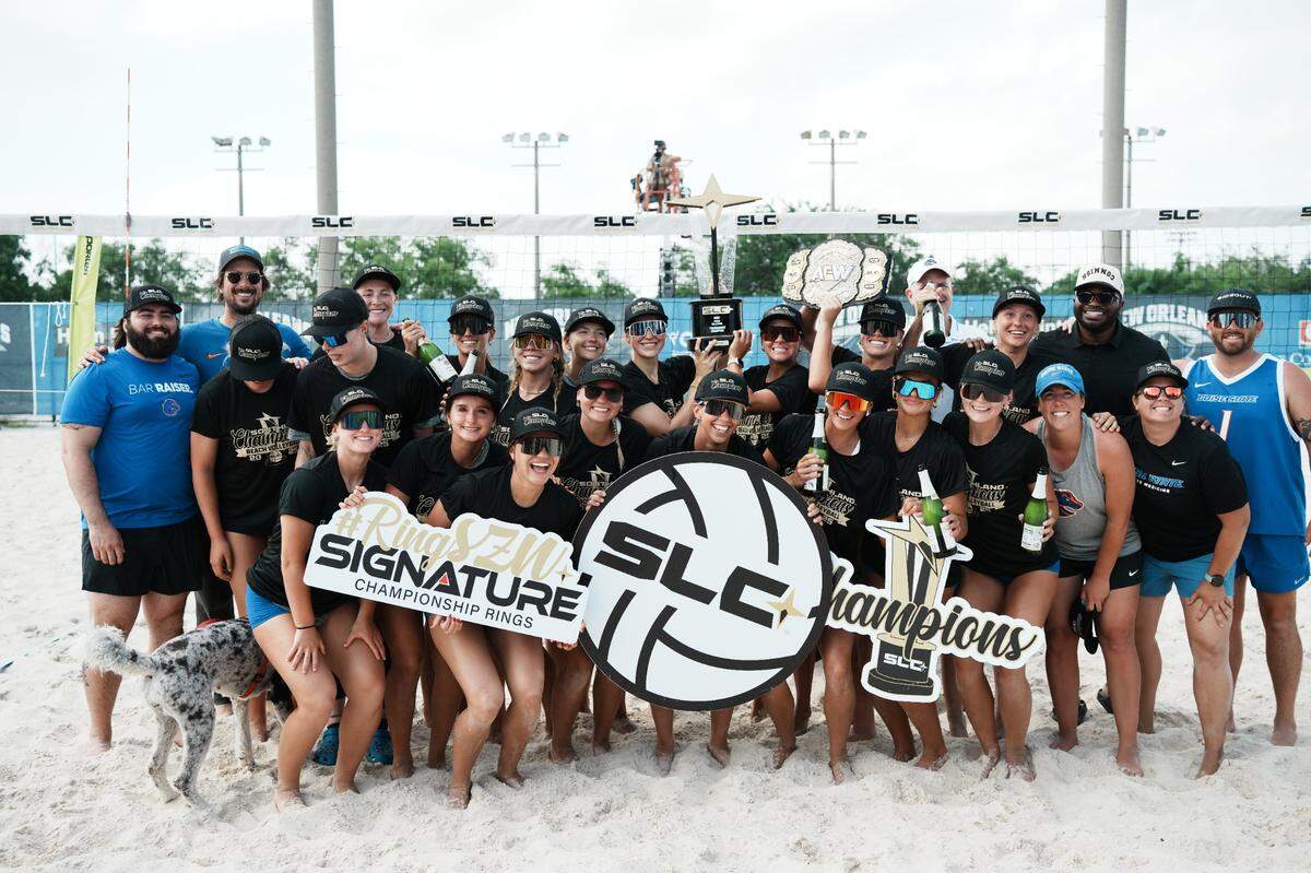 The Boise State beach volleyball team defeated three-time defending champion Texas A&M-Corpus Christi for the Southland Conference championship on Friday, earning its first NCAA Tournament bid.