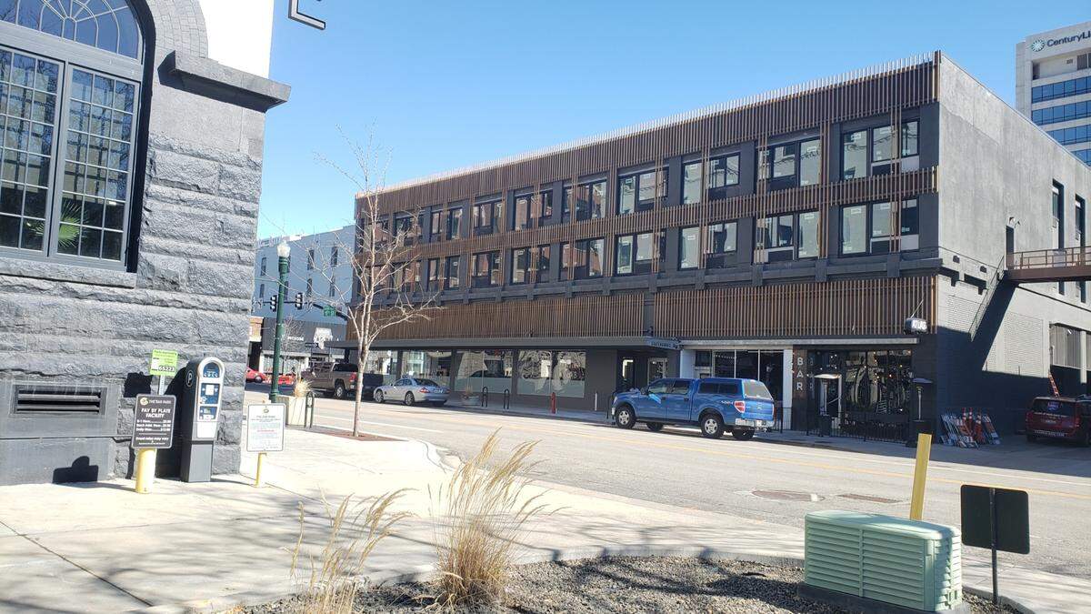 A view of the 11th and Main apartments under renovation as seen from 11th Street, looking east.