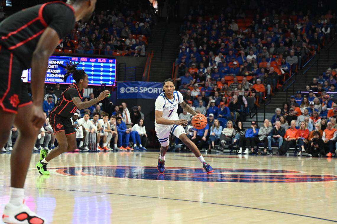 Boise State redshirt freshman guard Chris Lockett had a team and career-high 16 points against San Diego State on Saturday afternoon.