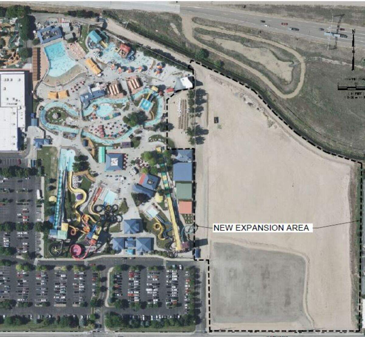 An aerial view of the expansion coming over the next decade or so.