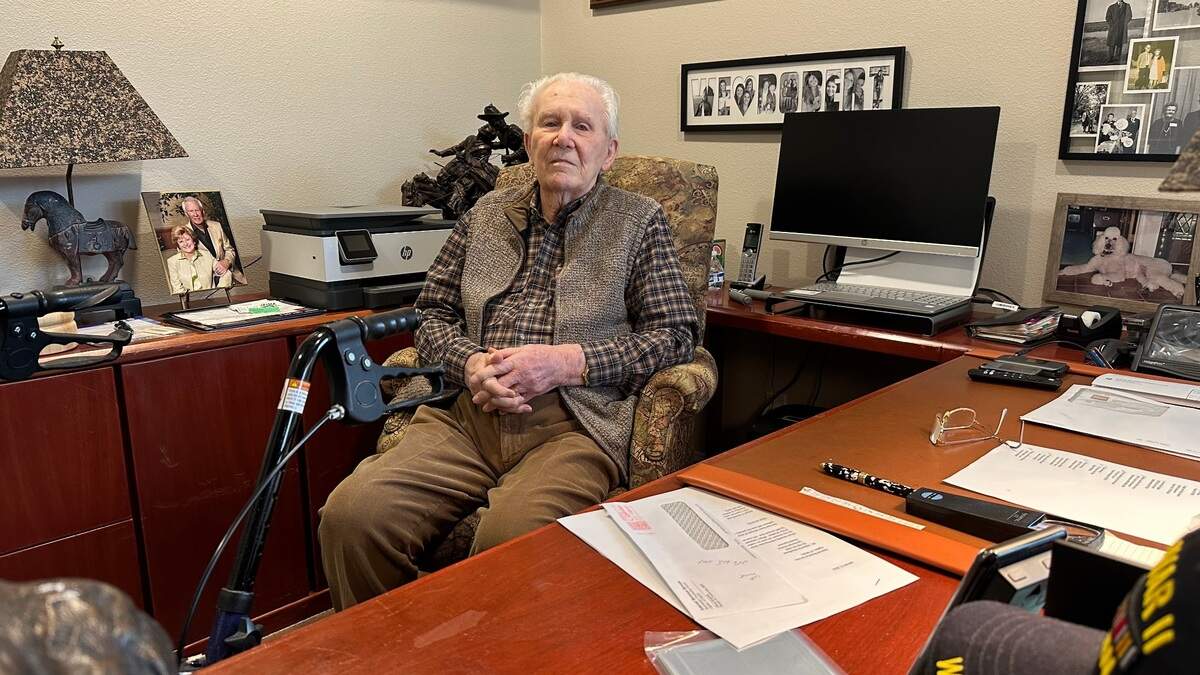 Bob Woodhead, a lifelong Idahoan, turns 100 years old on Feb. 11. During an interview in his study at his Meridian home on Jan. 31, 2025, he reflected on a life well-lived and a “marvelous” 40-year career at Morrison Knudsen.