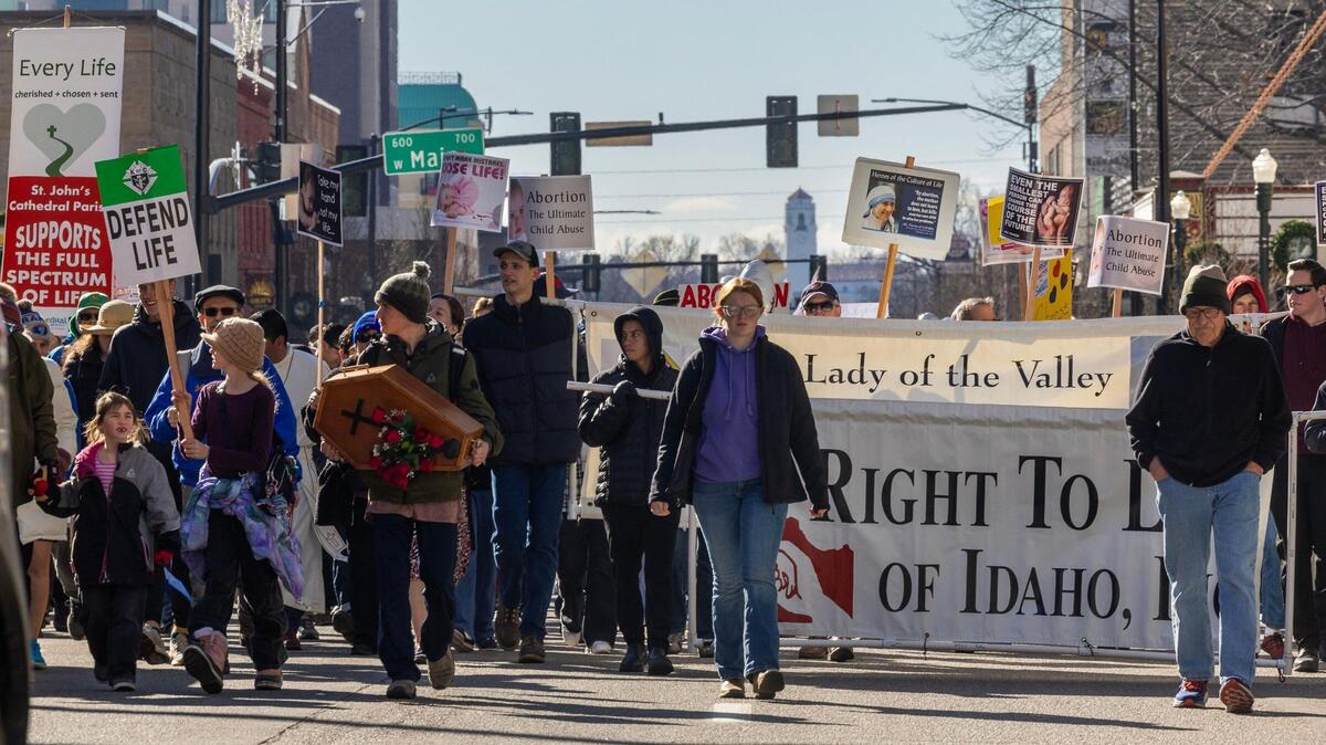 Anti-abortion demonstrators rally at March for Life in Boise | Idaho ...