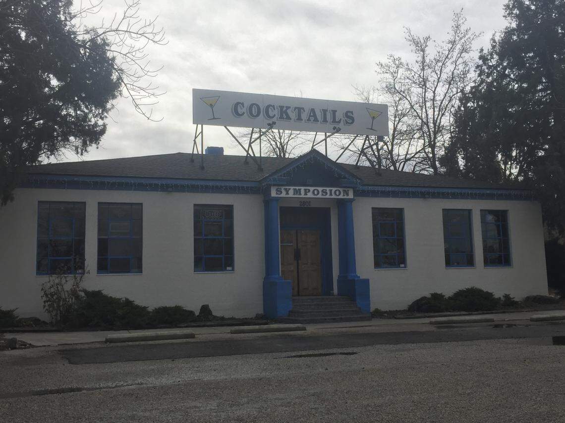 The Symposion, or “the Sympo,” is at 2801 W. Fletcher St., between Fairview Avenue and the I-184 Connector just east of the Boise River. Its former president, Victor Cocotis, died last April. The bar has just been sold to a company affiliated with the developer of a proposed stadium nearby. The bar remains open.