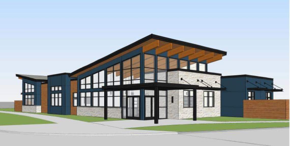 Habitat Veterinary Hospital is seeking a permit to build a 5,900-square-foot animal hospital at 3103 E. Barber Valley Dr. The building will include a pedestrian plaza near the front entrance and a sloped roof would add visual interest.