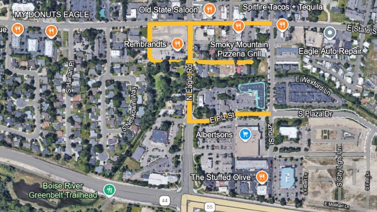 The Ada County Highway District started work on downtown Eagle’s roads in early 2024 and will continue into 2025 to build out the area for vehicles, pedestrians and bikers.