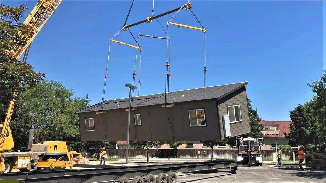 The Bridge Youth and Family Resource Center’s new home is installed at 621 N. Liberty St. in Boise. “We thought our best chance to complete it within the tight grant timeline was to purchase a modular building,” the county said in a newsletter. “It was built at a local warehouse and craned onto the foundation in July.”