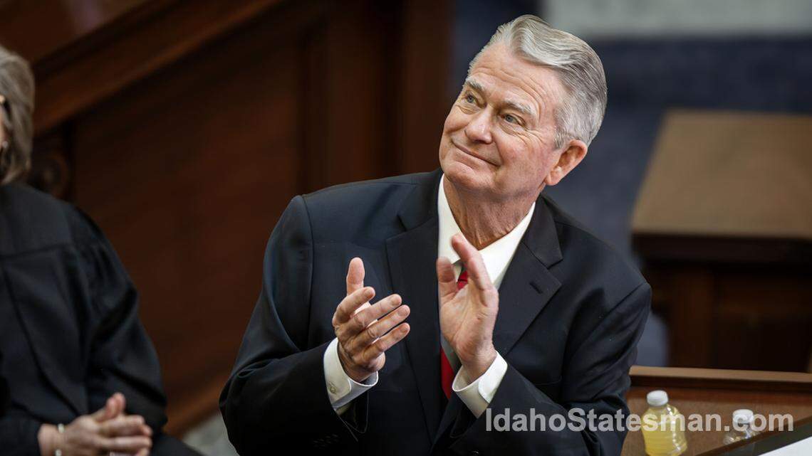 Idaho Gov. Brad Little, seen here during his State of the State address in January, in the House chambers at the Idaho State Capitol in Boise, Idaho, rightly vetoed a so-called “medical freedom” bill passed by the Legislature.