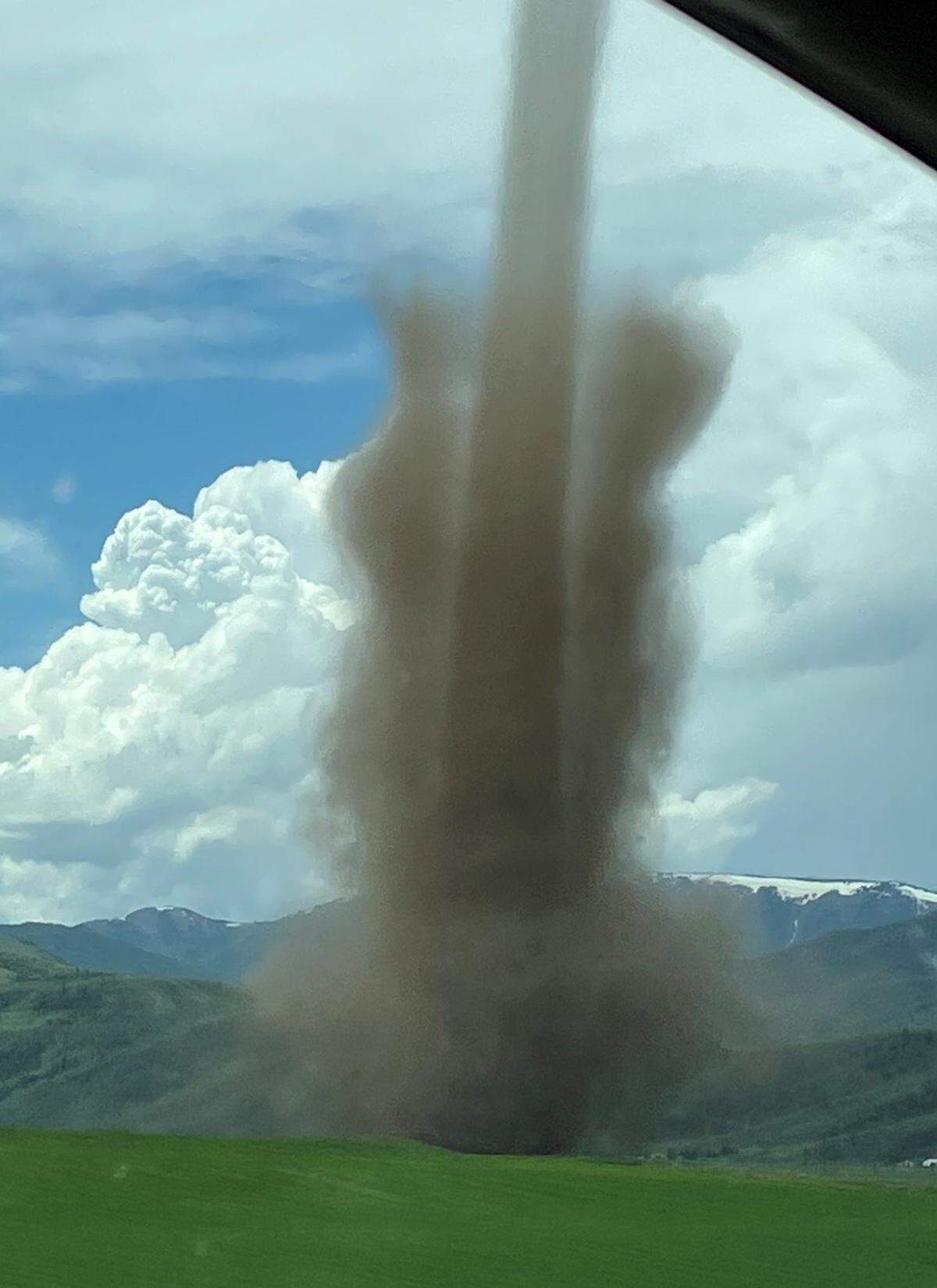 A rare Idaho tornado captutred near Pocatello in this photo from 2023. There is a chance for tornados under the severe thunderstorm watch. 