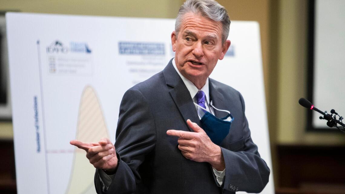 Gov. Little keeps Idaho in Stage 4 again, touts vaccine plans; many metrics failed