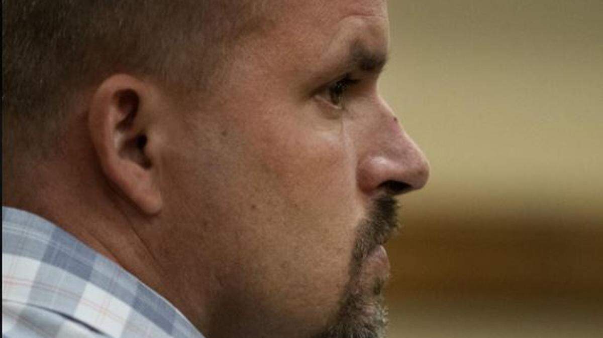 Jason Benjamin during his trial in Twin Falls on Wednesday.