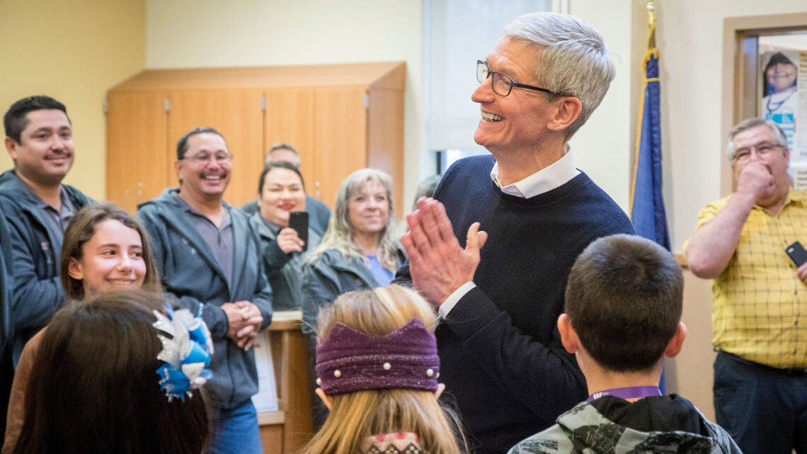 Apple gave this Idaho school hundreds of iPads. Its CEO says the ‘real gift’ isn’t about the money