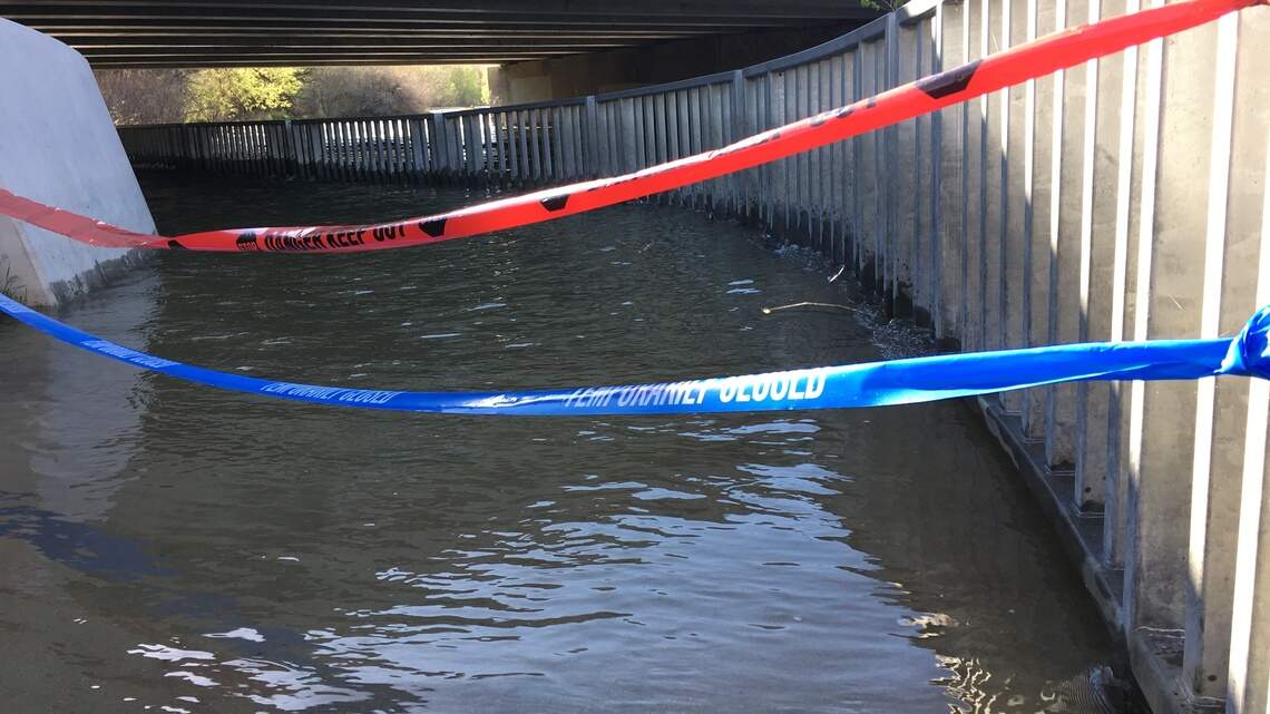 Flows are increasing on the Boise River, and some Greenbelt trails are flooding
