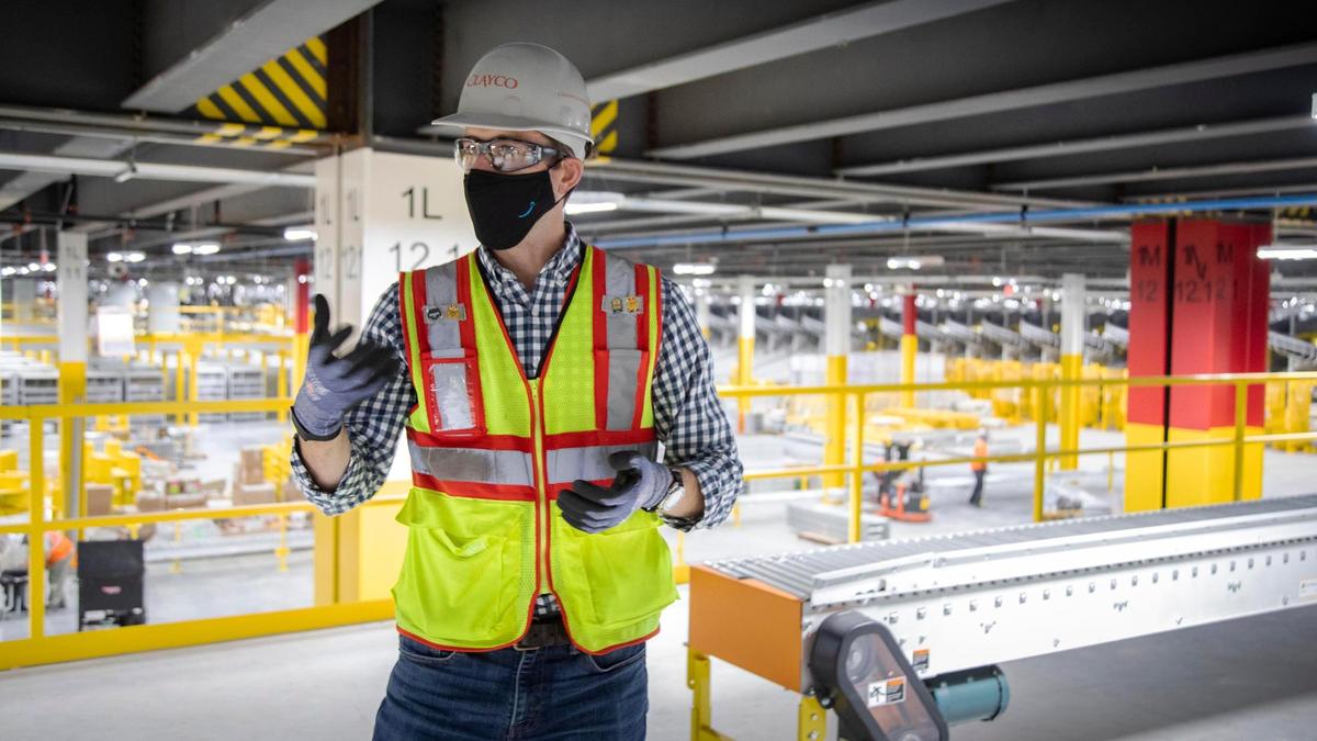 Tim McIntosh, general manager at the new Amazon fulfillment center in Nampa, said they plan to provide 2,000 jobs at the huge warehouse set to open before the Christmas holiday season..