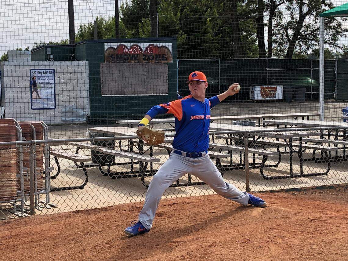 Pitcher Gavin Gorrell was one of the original 12 players on Boise State’s first baseball team since 1980. He transferred from Northern Colorado and spent the past year on campus preparing for the Broncos’ 2020 debut.