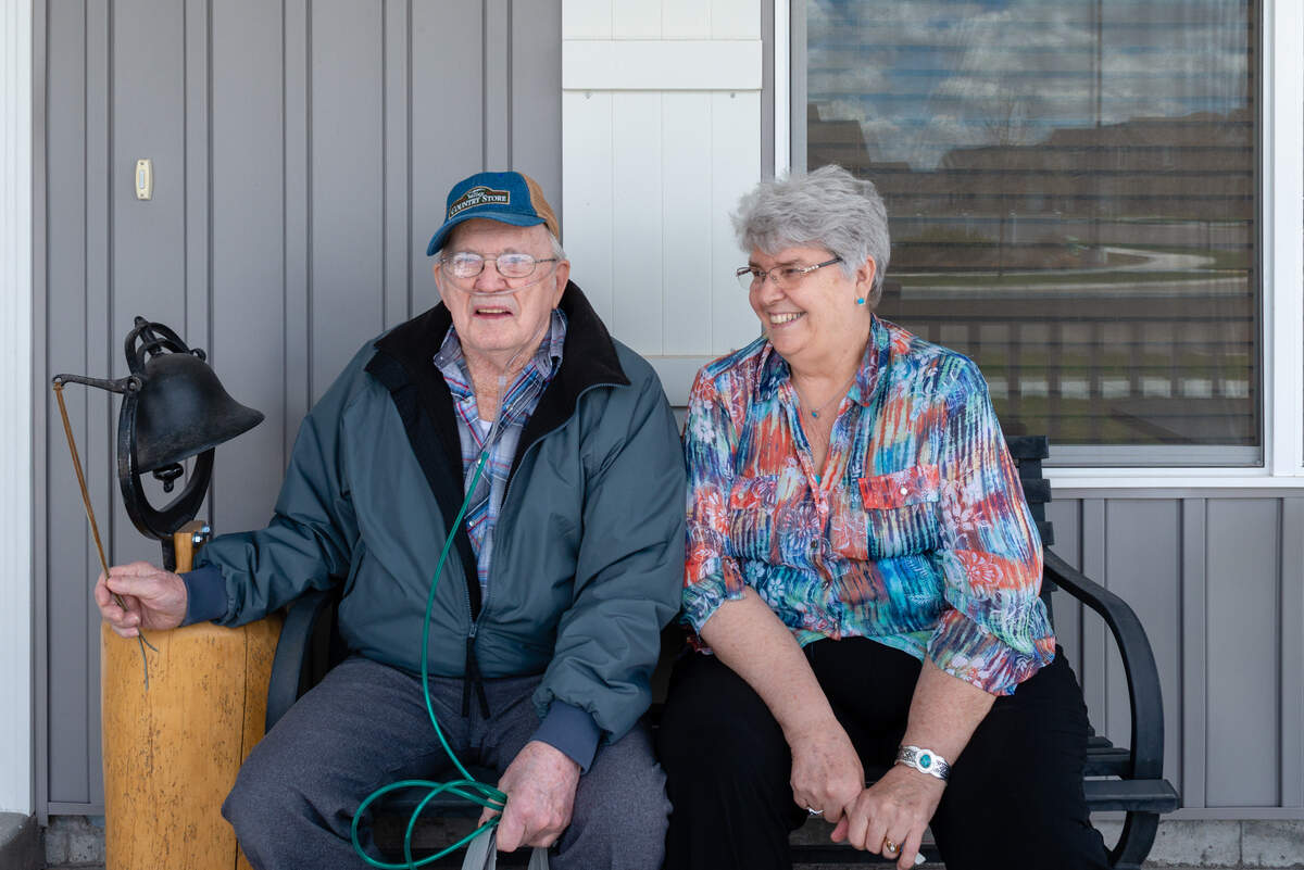 Delmar Scroughams and his wife, Vergie “Verg” Scroughams, of Rexburg, Idaho, on May 2, 2018.