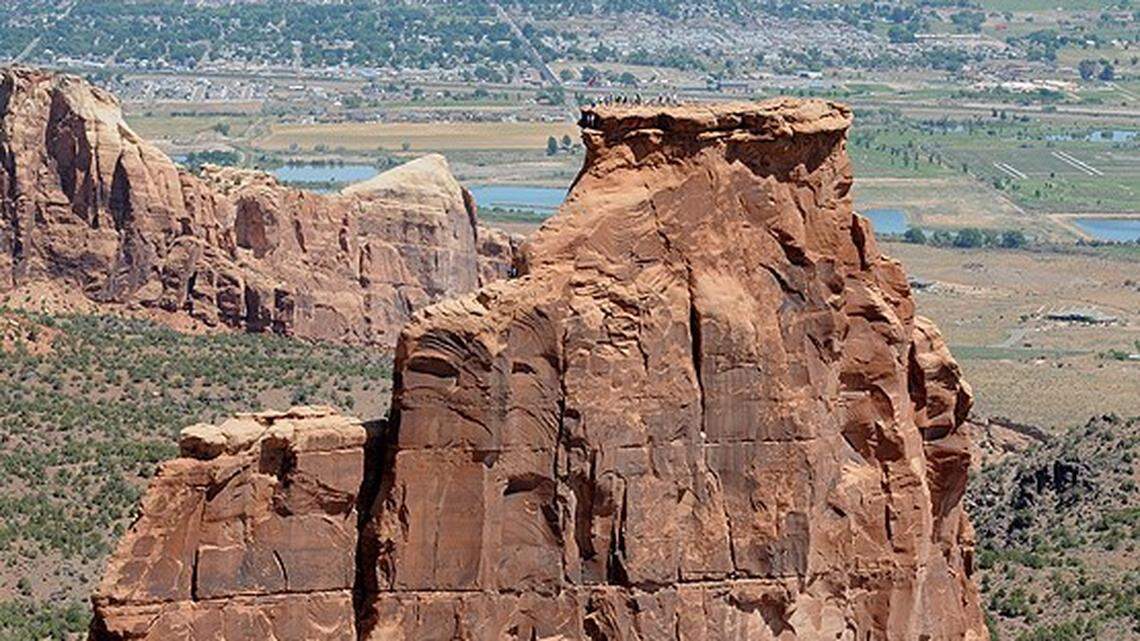 A climber fell from Independence Monument on Saturday, April 30.