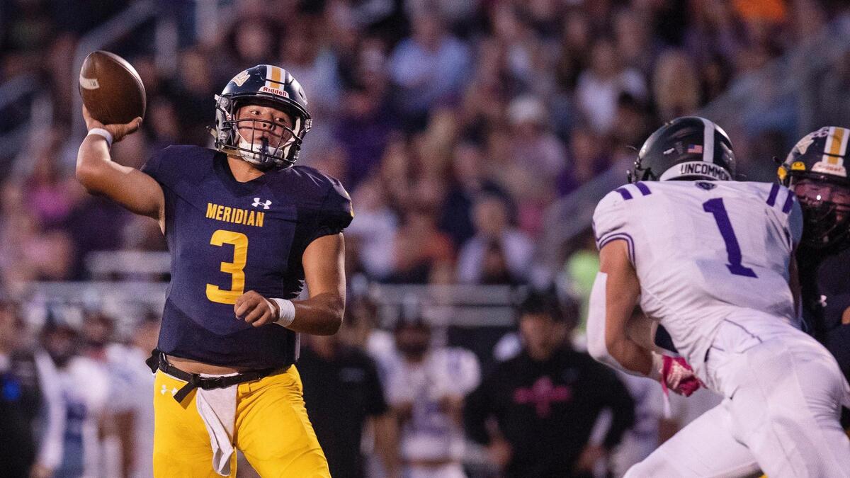 Meridian quarterback Zeke Martinez enters the season 15-1 as the Warriors’ starting quarterback.