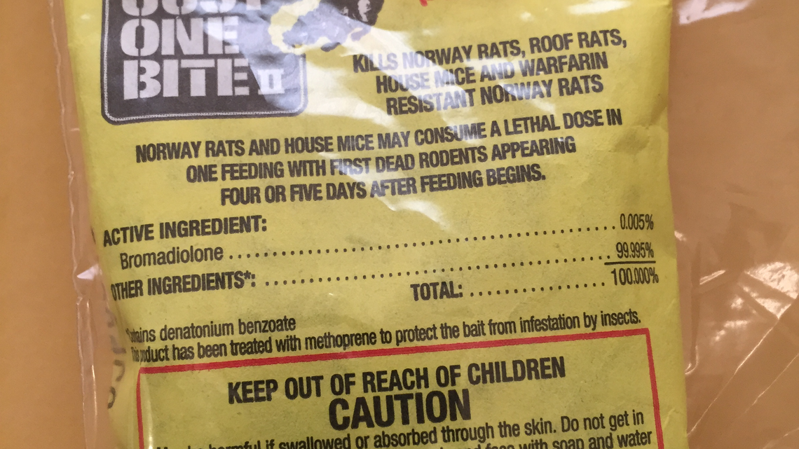 A child was given a bag of rat poison on Halloween while trick-or-treating in Meridian, police say.