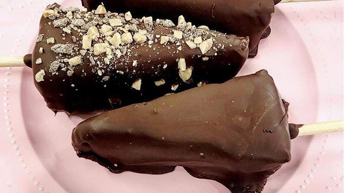 Like, yum! Truffles, Etc. owner Lisa Black says she hopes to deliver new treats daily to Something Sweet at Chow Public Market. That might even include decadent kitchen trials such as chocolate-covered cheesecake on a stick, pictured. "I haven't been able to figure out how to keep them from falling off the stick!" she says with a laugh. In addition to her popular truffles and other proven goodies, Black promises that a few experiments will find their way to Chow. "If they are a hit," she explains, "I'll continue to make them."