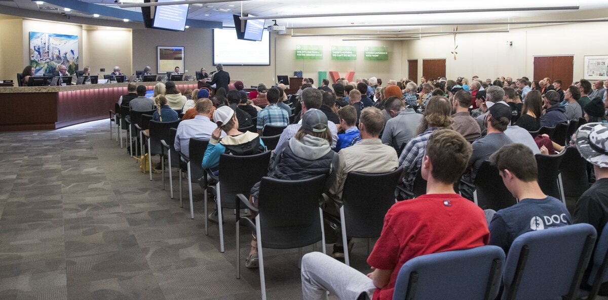 The City Council’s public hearing Tuesday considered opponents’ appeal of two permits approved in July by the Planning and Zoning Commission for the bike park’s construction. The council voted unanimously to reject the appeal.