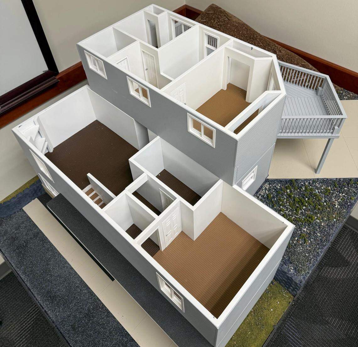 The FBI used 3D photo modeling to construct a 35-by-48-by-52-inch, not-to-scale version of the King Road home in Moscow where four University of Idaho students were fatally stabbed in November 2022.