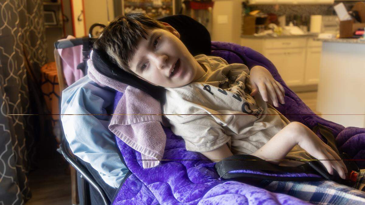 Harper, 10, at her home in Nampa.