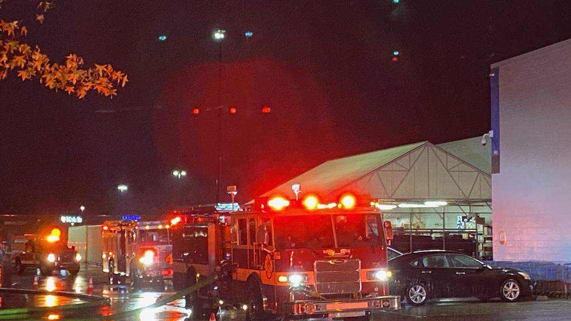 Fire crews extinguished the fire at the back of the store, but the rest of the store suffered from smoke and water damage.