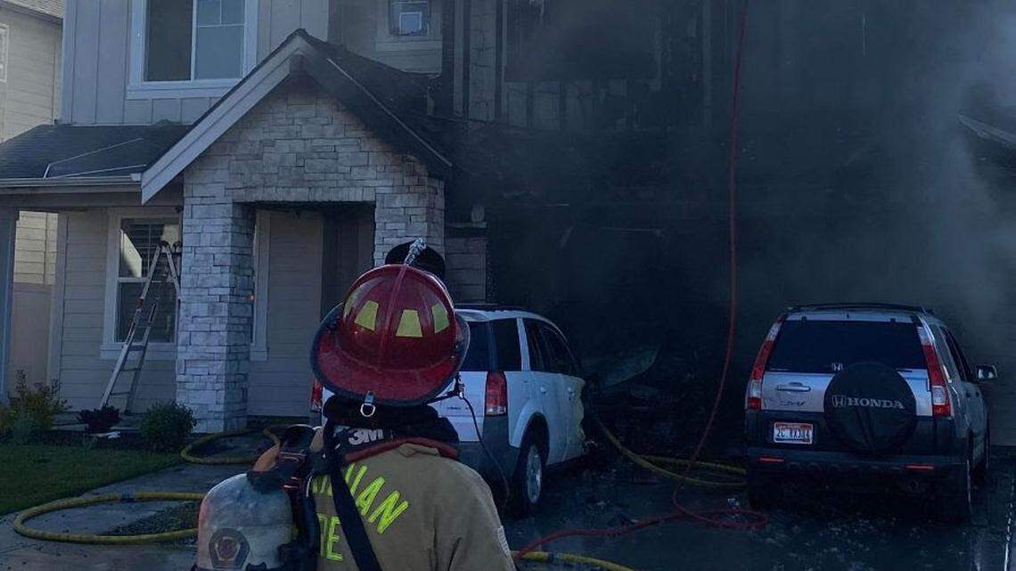 The Meridian Fire Department responded Tuesday to a fire in the 5000 block of North Brody Avenue in Meridian. No one was injured.