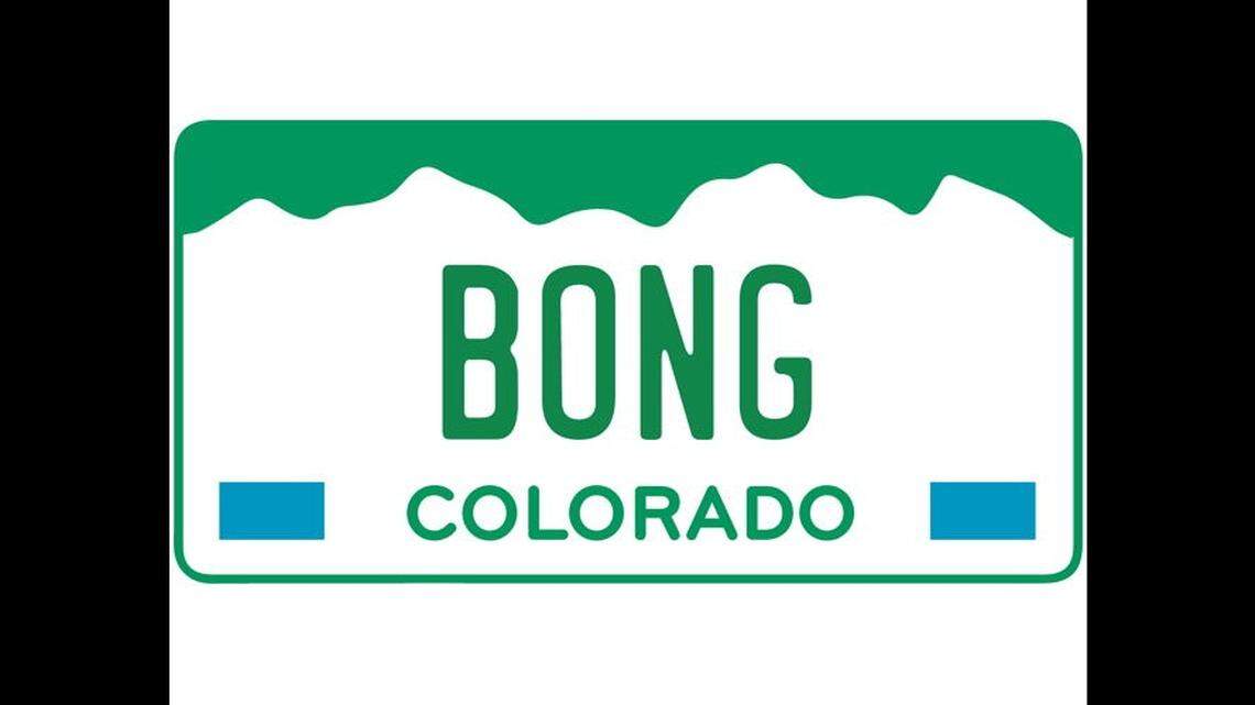 Colorado is auctioning marijuana-themed license plates to raise money for a fund benefiting people with disabilities.