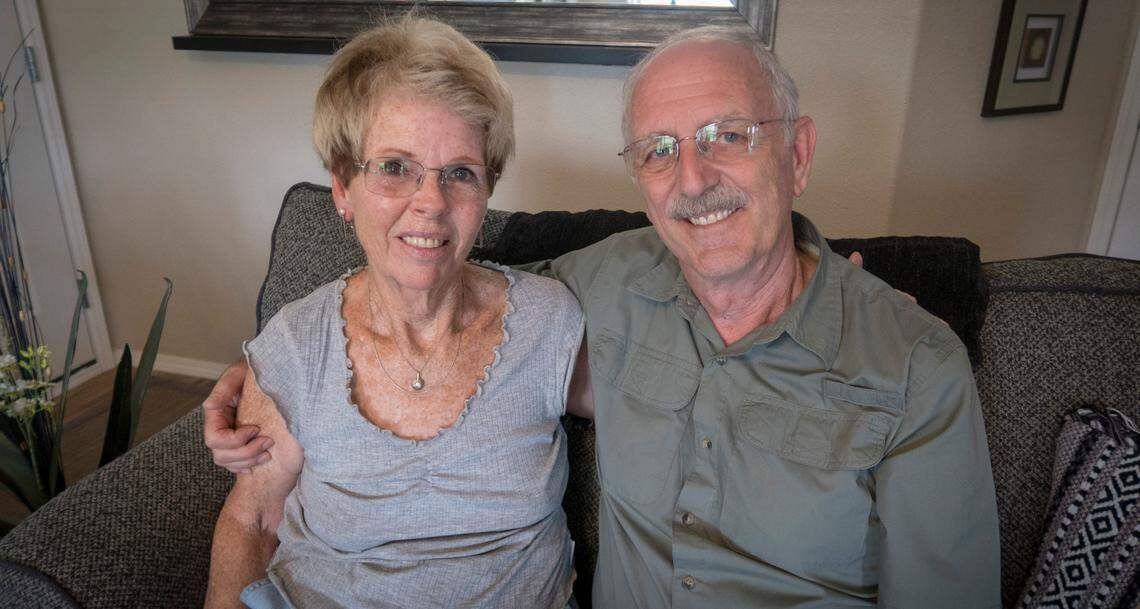 Lynda and Ron Puccinelli moved to Blue Valley nearly two years ago. Lynda said she worries about what her elderly and struggling neighbors will do if they cannot live in the mobile home park. “Where are these people going to go?” she asked. “It’s affordable housing for all of them. This is a repeated story throughout the park.”