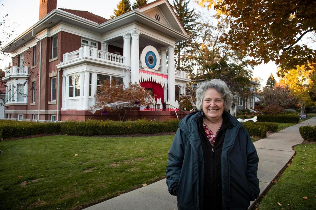 Candy won’t be provided this year at “Halloween on Harrison” because of the coronavirus pandemic. But Sharon Oster’s home and dozens of others will be dressed for the annual trick-or-treater pilgrimage to Harrison Boulevard in Boise’s North End that normally attracts thousands. Homeowners ask that people be mindful of their properties and practice appropriate social distancing, and some, like Oster, are opting not to give out candy at all.