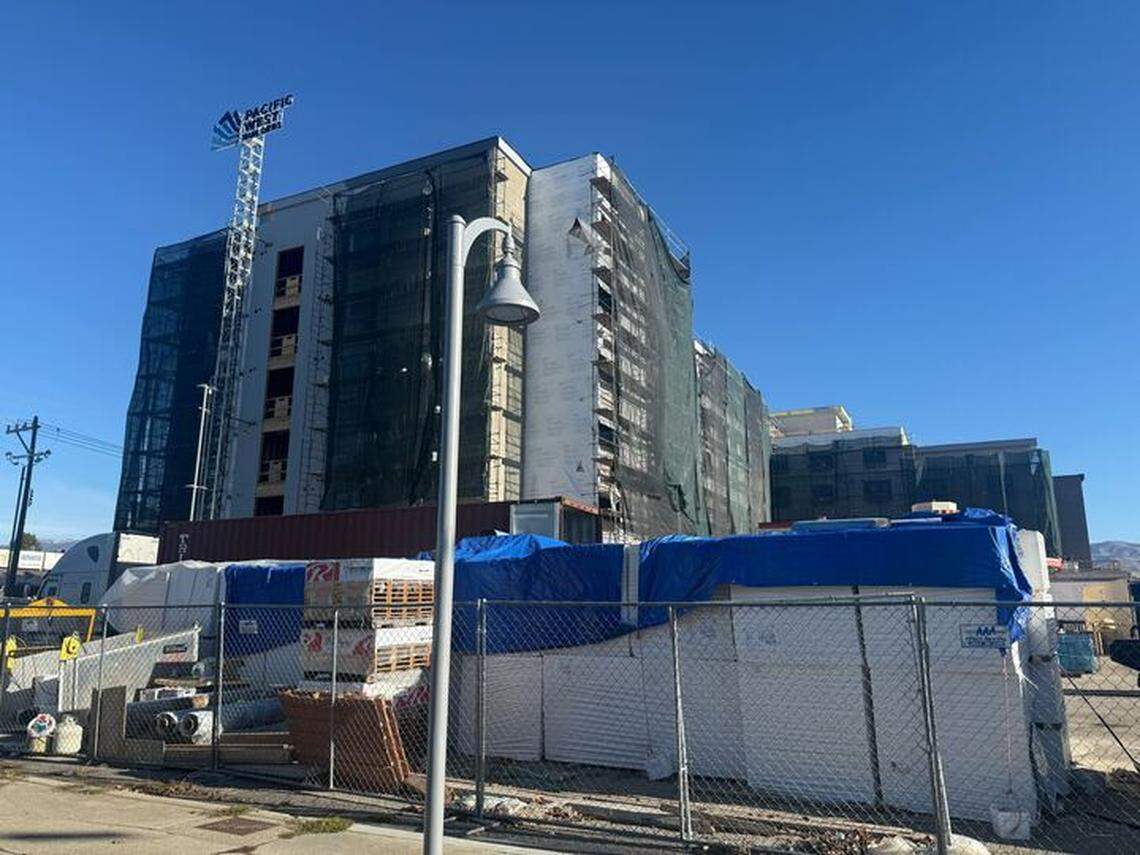 The expansion of the New Path apartments on West Fairview Avenue in Boise will provide more housing for people exiting homelessness. City officials expect it to open in 2026.