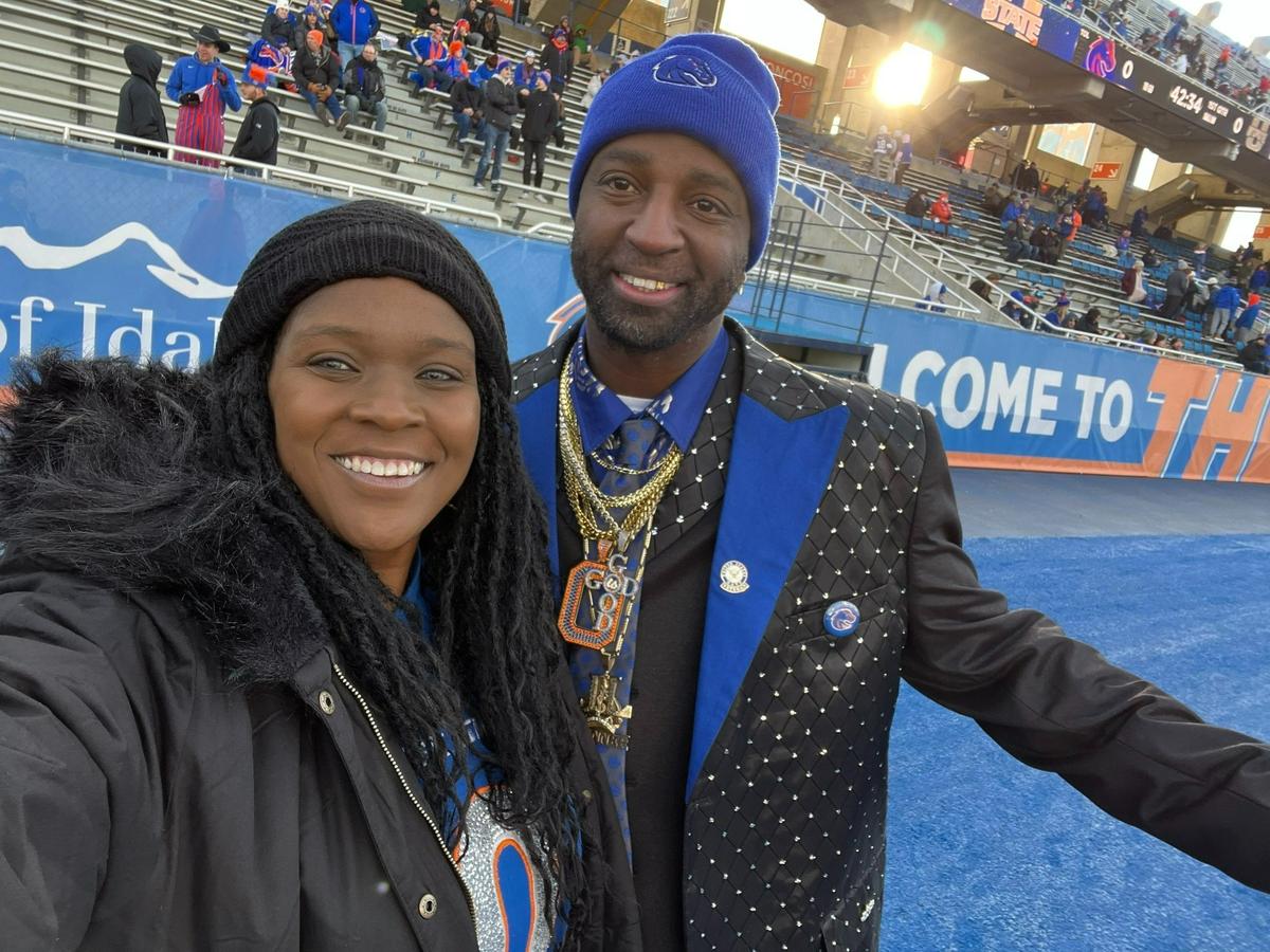 Boise State safety JL Skinner’s mother, Thomasina Alexander, and father, whose name is also JL, have become staples at Broncos games the last couple years.