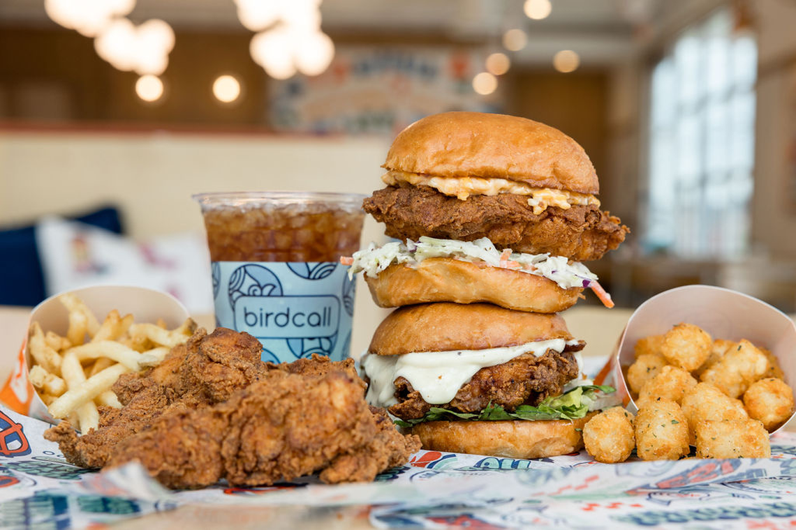 Birdcall’s menu includes sliders, tenders, tots, fries and more.