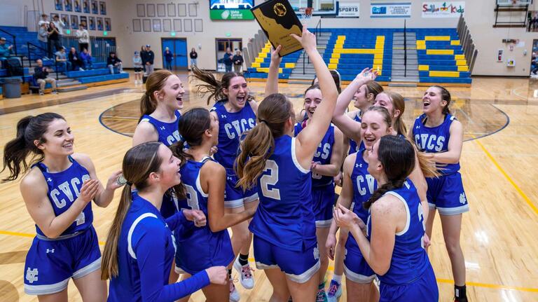 PHOTOS: Cole Valley Christian girls defeat Melba for district title